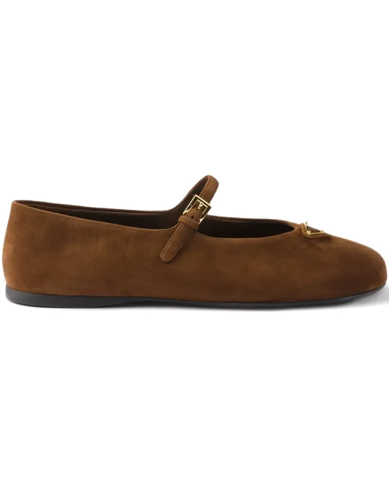 Prada Verzierte Mary Janes - Braun Braun