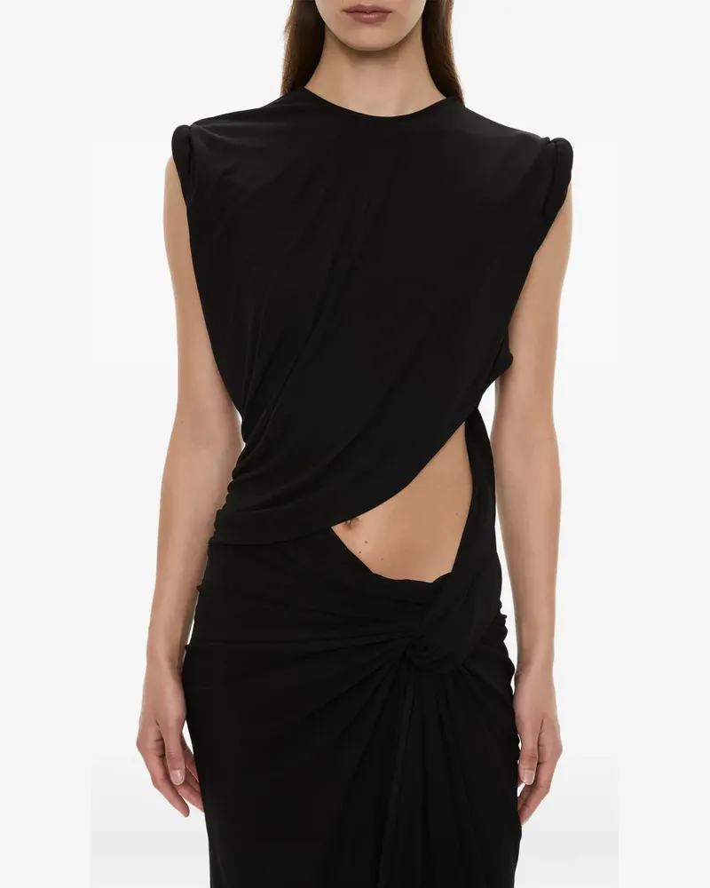 Christopher Esber twisted cut-out long dress - Schwarz Schwarz