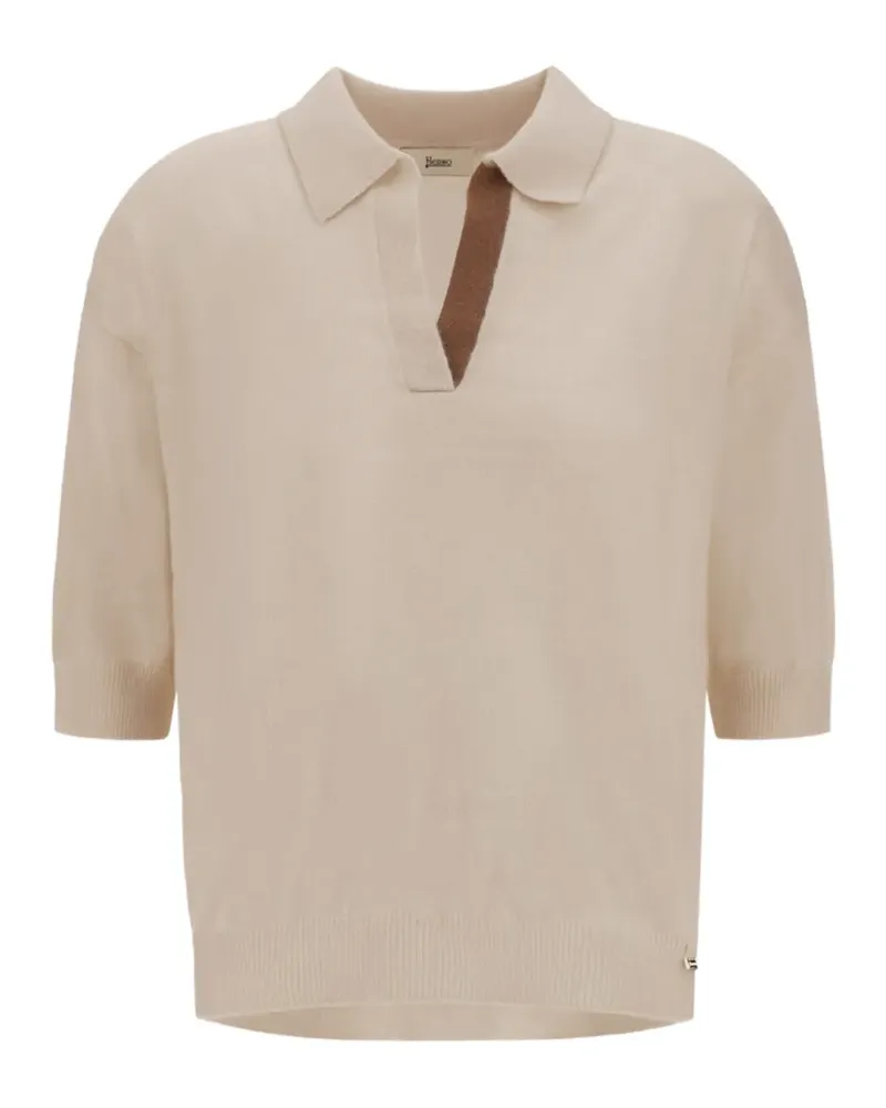 Herno Gestricktes Oberteil aus Kaschmir - Nude Nude