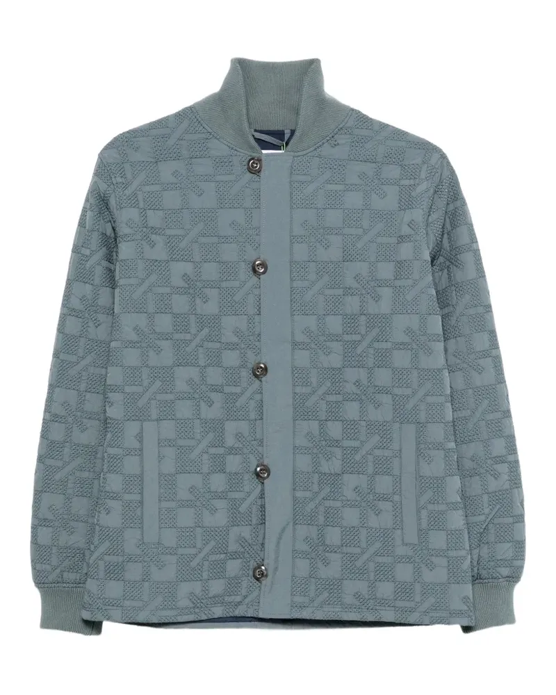 Kenzo Gesteppte gram Jacke mit Logo-Schild - Blau Blau