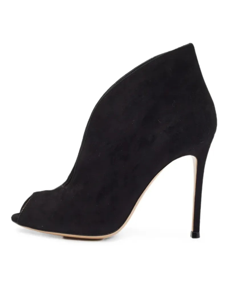 Gianvito Rossi Vamp peep-toe heeled ankle boots - Schwarz Schwarz