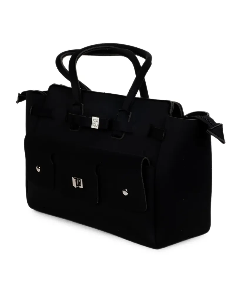 Save my Bag bow-detail tote bag - Schwarz Schwarz