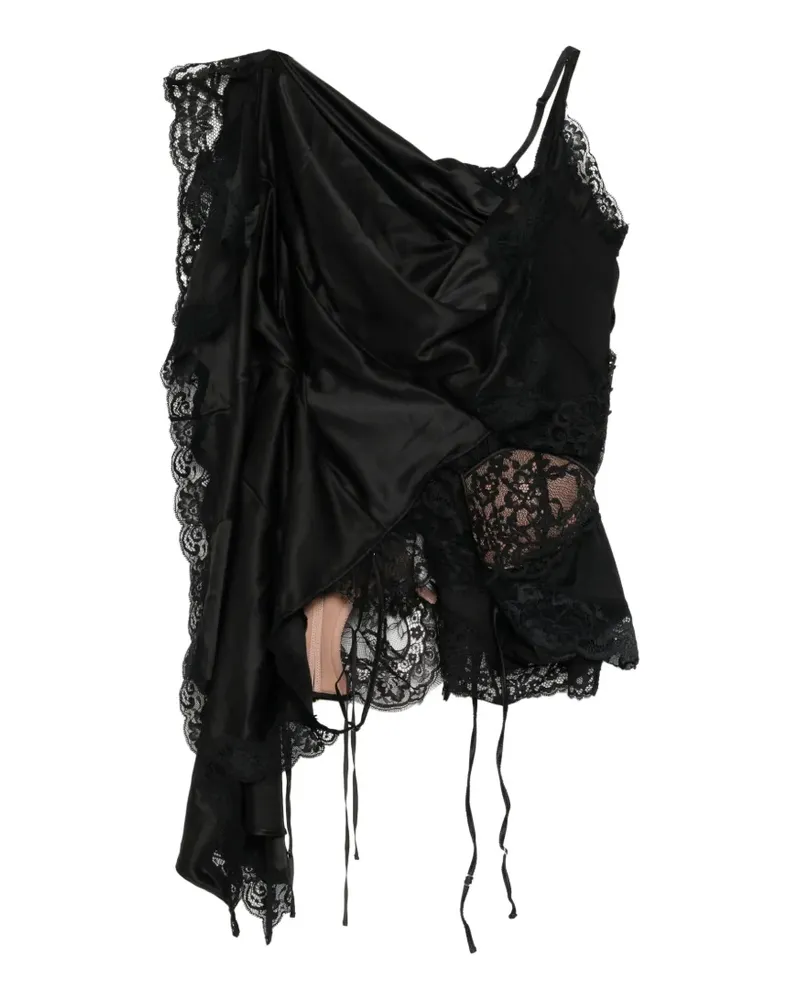 Junya Watanabe deconstructed sculptural blouse - Schwarz Schwarz