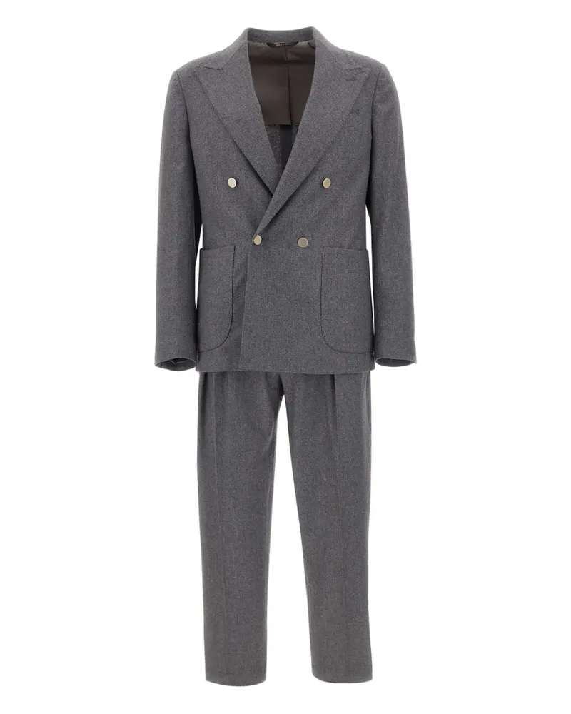 Briglia 1949 Bolgheri double-breasted suit - Grau Grau