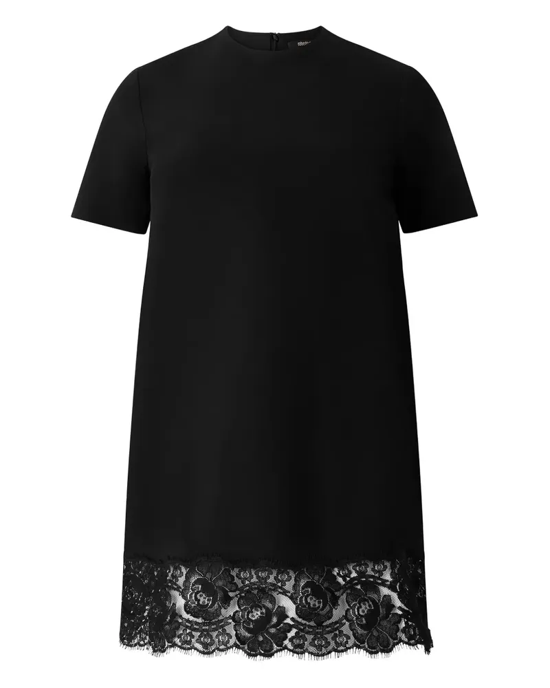 Roberto Cavalli Minikleid mit Spitzensaum - Schwarz Schwarz