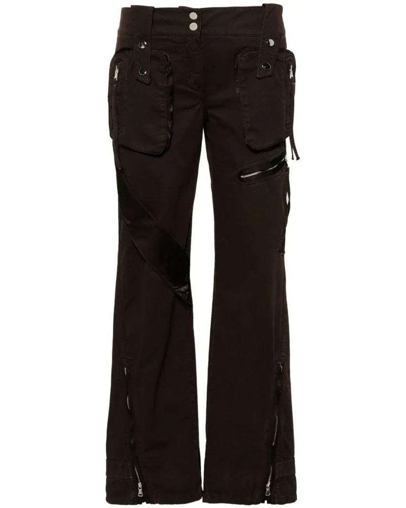 Blumarine Hose aus Baumwoll-Twill - Braun Braun