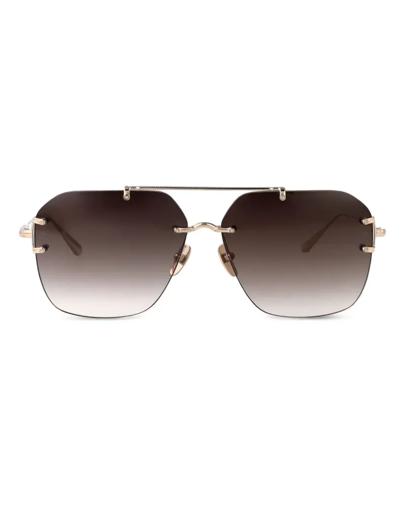 Linda Farrow Reyner Pilotenbrille - Gold Gold