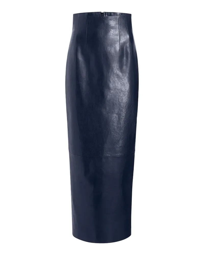 KHAITE Bleistiftrock aus Leder - Blau Blau