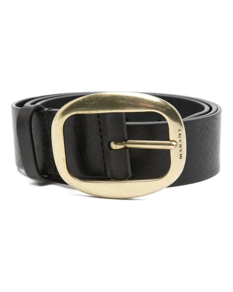 Isabel Marant Gürtel mit ovaler Schnalle - Schwarz Schwarz