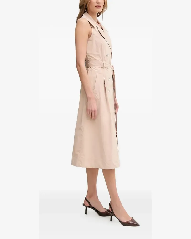 DKNY Ärmelloses Kleid mit Gürtel - Nude Nude