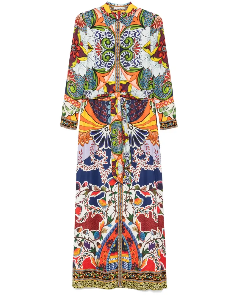 Alice + Olivia Langes Hemdkleid - Blau Blau