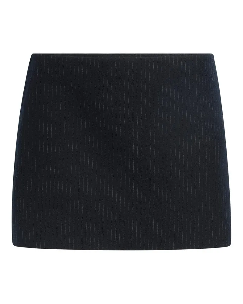 KHAITE Jett Minirock mit Nadelstreifen - Blau Blau