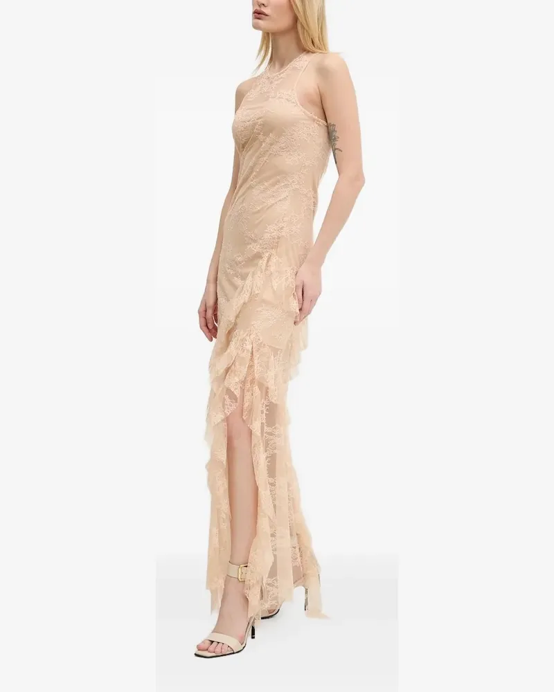 Aniye By Spitzenkleid mit Rüschen - Nude Nude