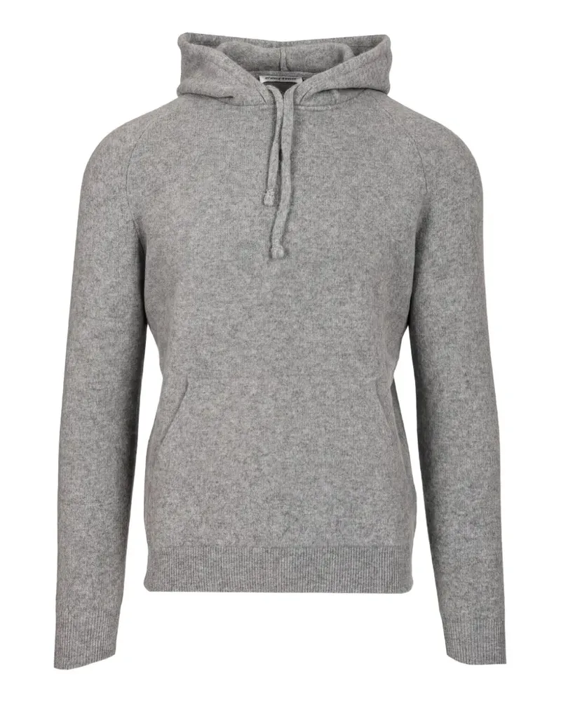 Al Duca D’Aosta 1902 Hoodie aus Mohairgemisch mit Kordelzug - Grau Grau
