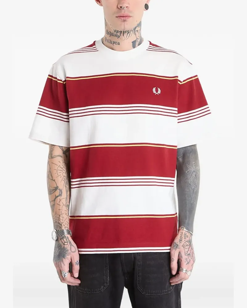 Fred Perry striped T-shirt - Rot Rot