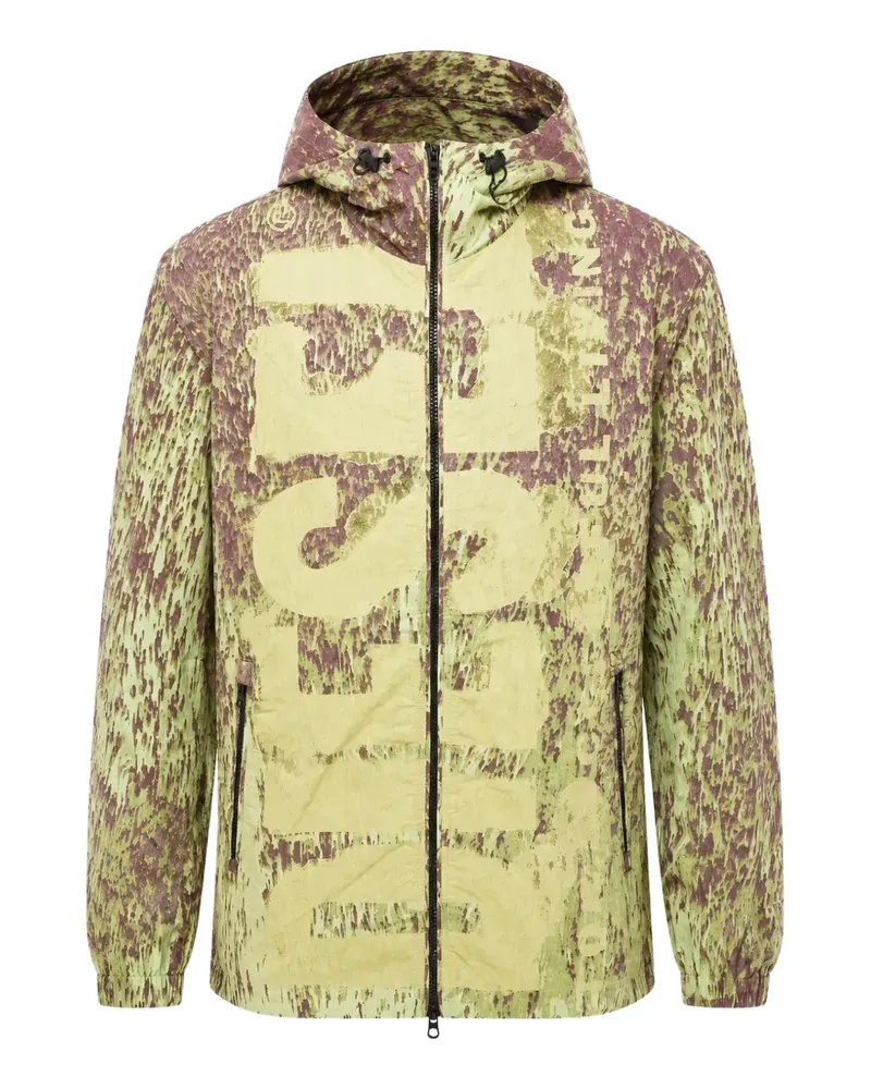 Diesel J-Brick logo-print jacket - Grün Grün