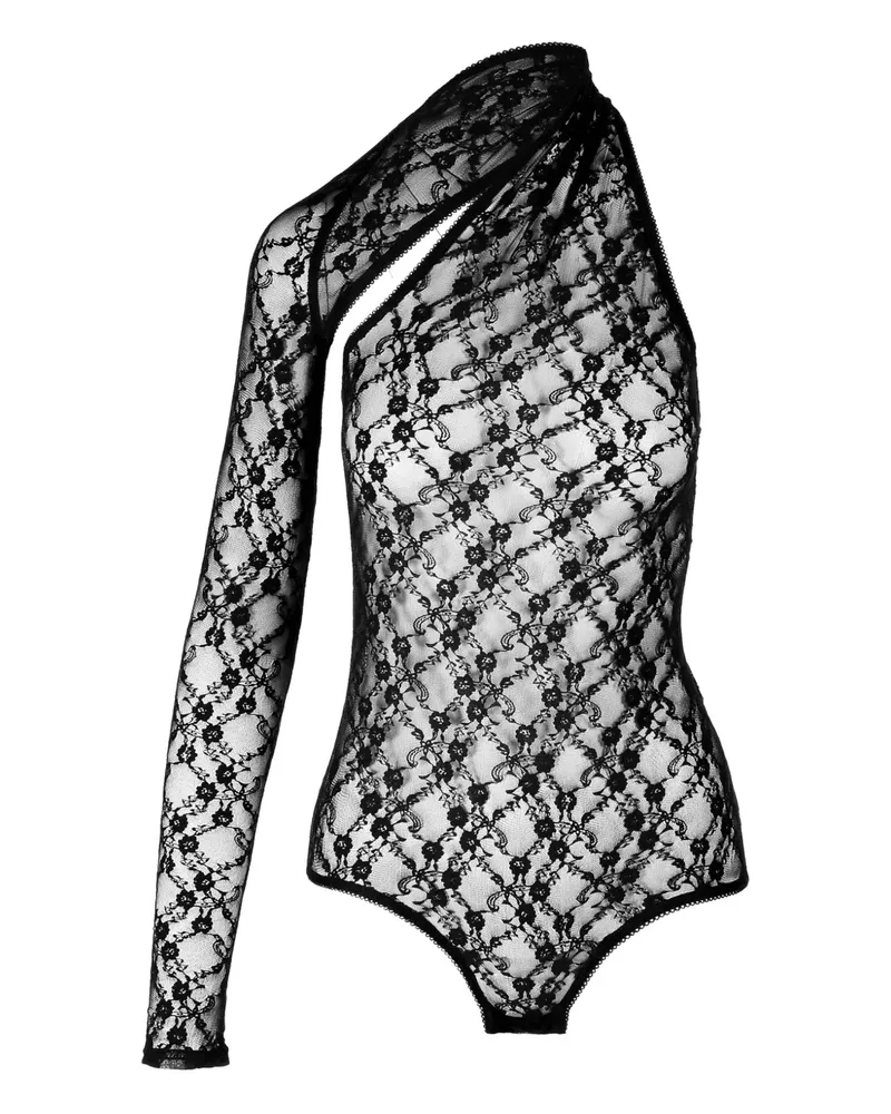 Ioana Ciolacu Body aus Spitze - Schwarz Schwarz