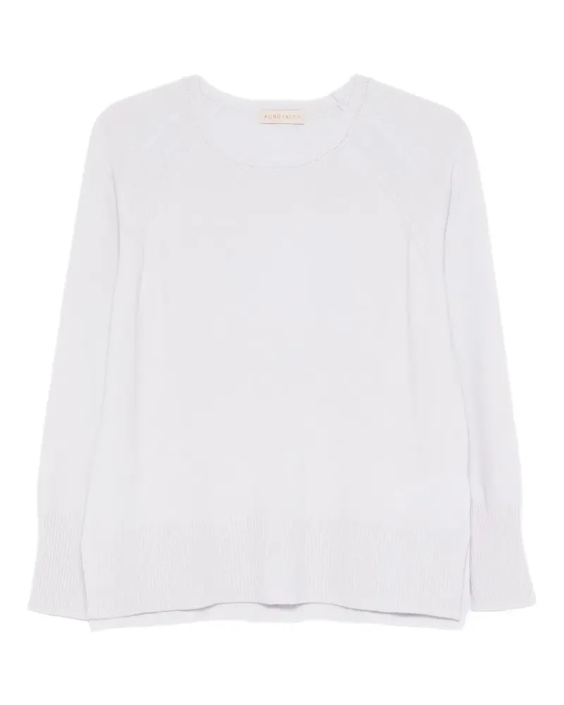 Purotatto Langärmeliger Pullover - Blau Blau