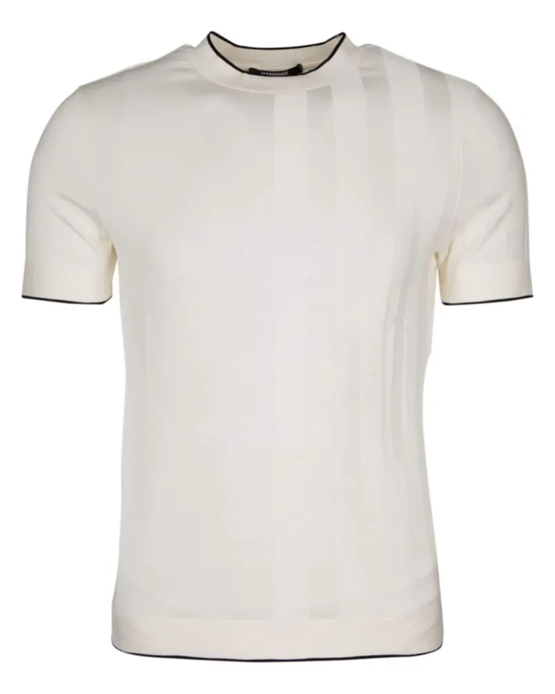 Jacquemus T-Shirt mit Kontrastdetails Weiß