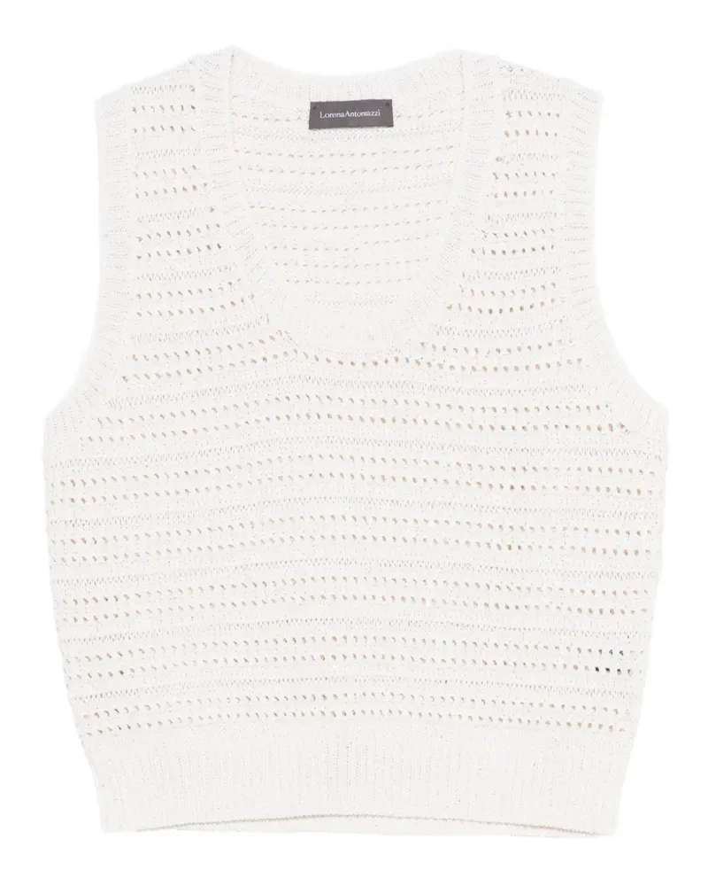 Lorena Antoniazzi open knit top - Nude Nude