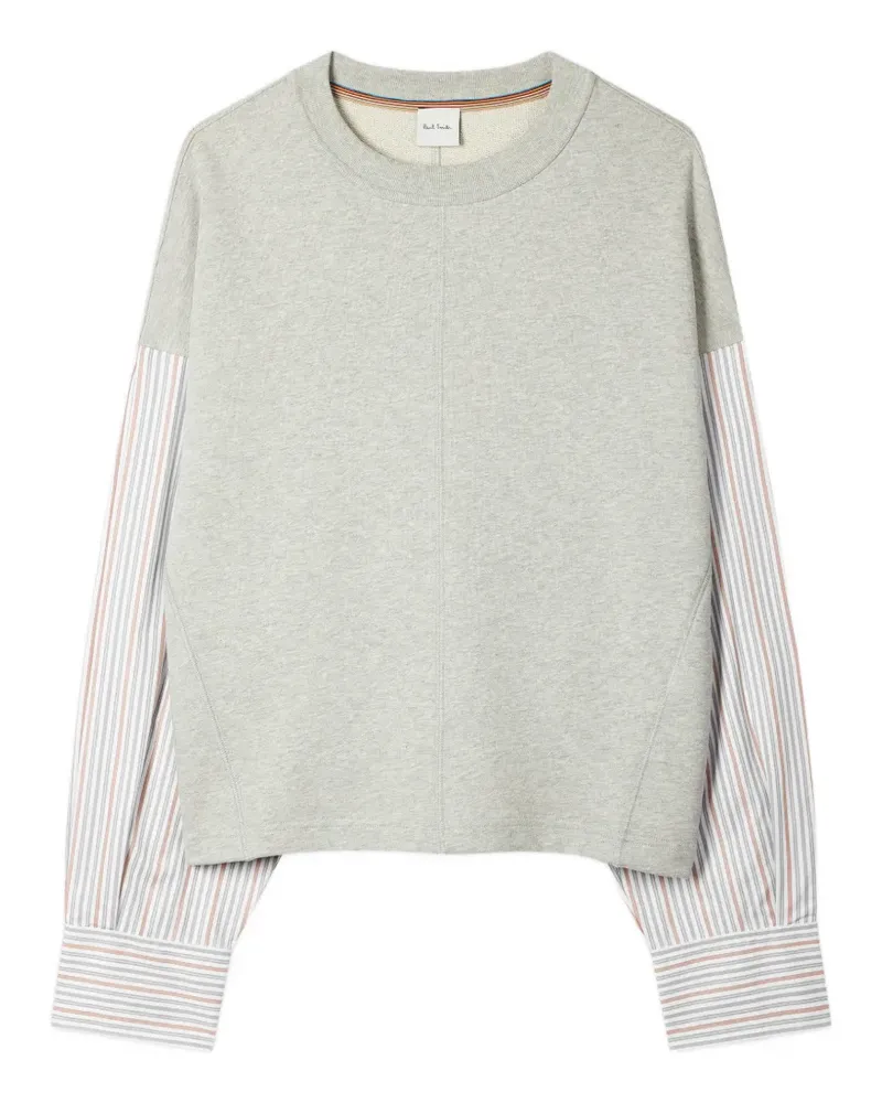 Paul Smith striped-sleeves round-neck sweater - Grau Grau
