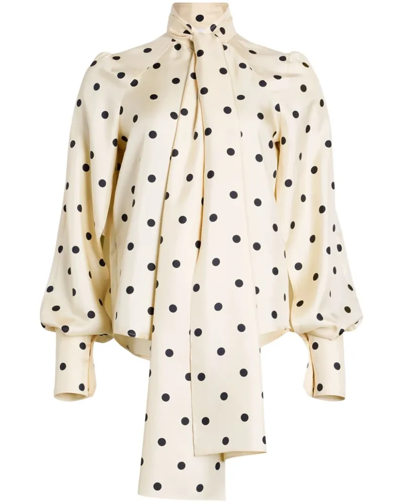 Patou Lavallière Bluse - Nude Nude