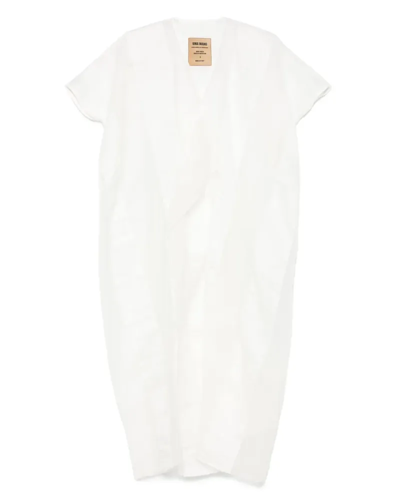 Uma Wang Addy Midikleid - Weiß Weiß