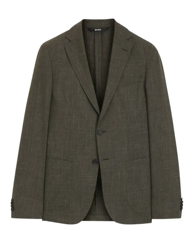 HUGO BOSS Einreihige Smoking-Jacke - Grün Grün