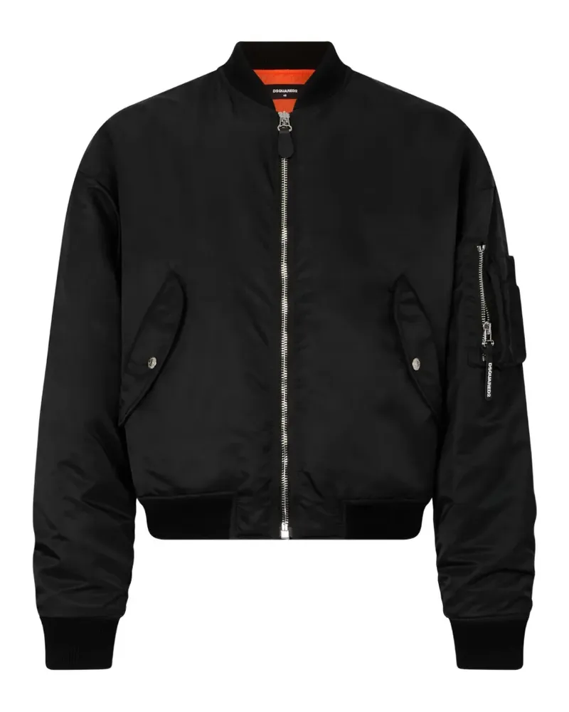 Dsquared2 Utility2 80's Bomberjacke - Schwarz Schwarz