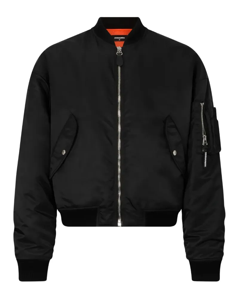Dsquared2 Utility2 80's Bomberjacke - Schwarz Schwarz