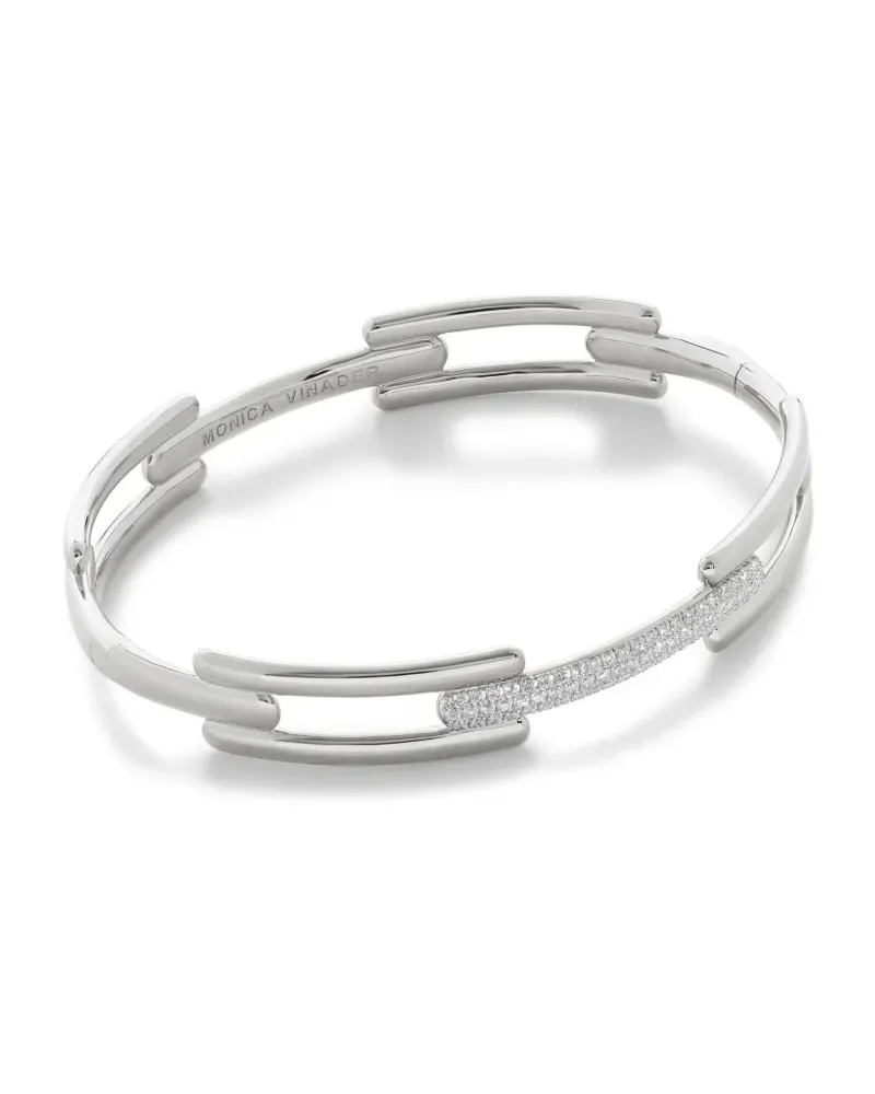 Monica Vinader Link Armreif - Silber Silber