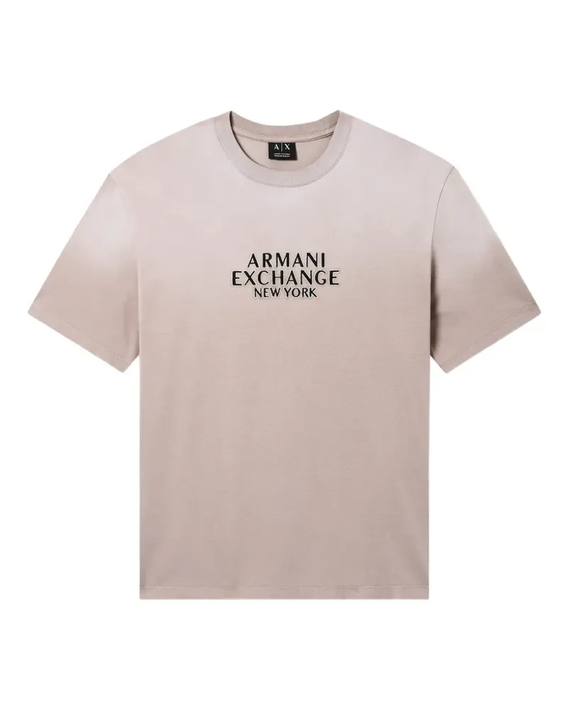 Armani Exchange T-Shirt mit Logo - Nude Nude