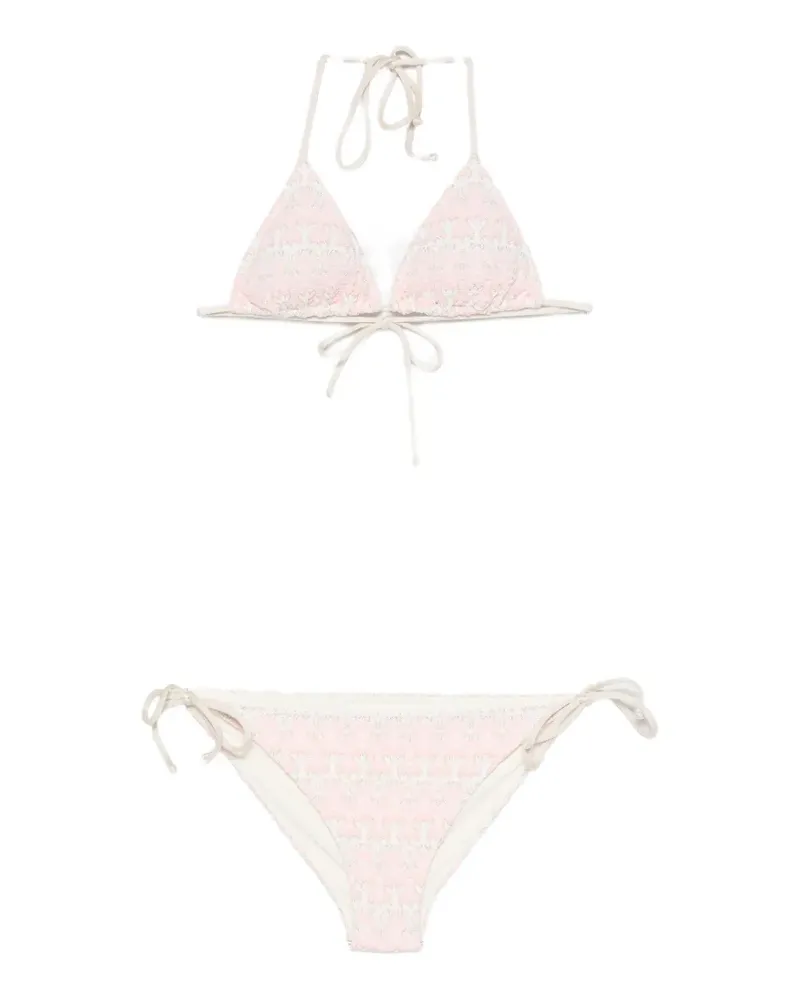 MC2 Saint Barth Levyne embroidered bikini - Rosa Rosa