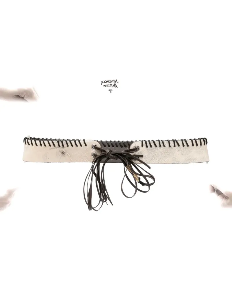 Vivienne Westwood leather belt - Weiß Weiß