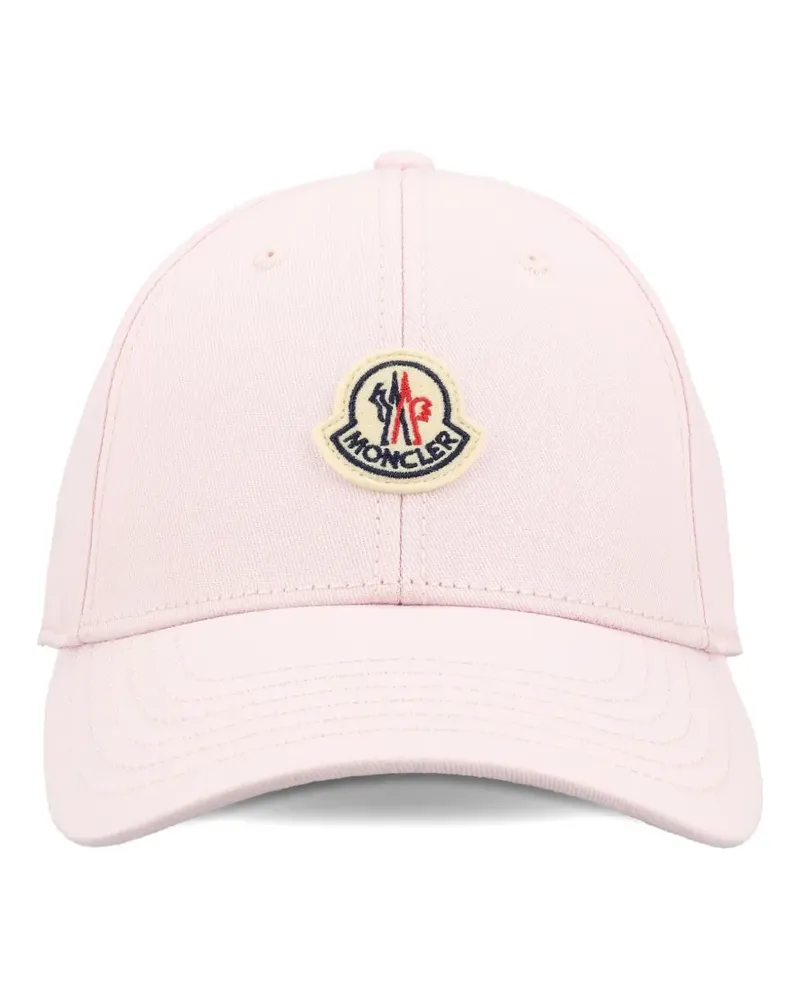 Moncler Baseballkappe mit Logo-Patch - Rosa Rosa