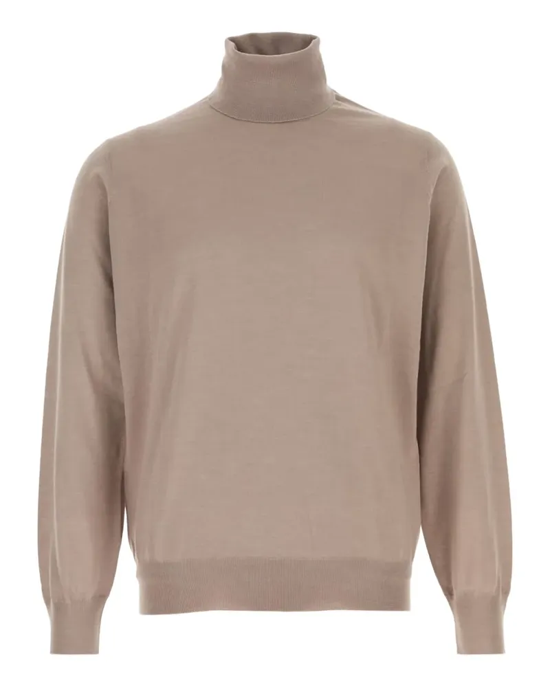 Brunello Cucinelli Pullover mit Rollkragen - Nude Nude