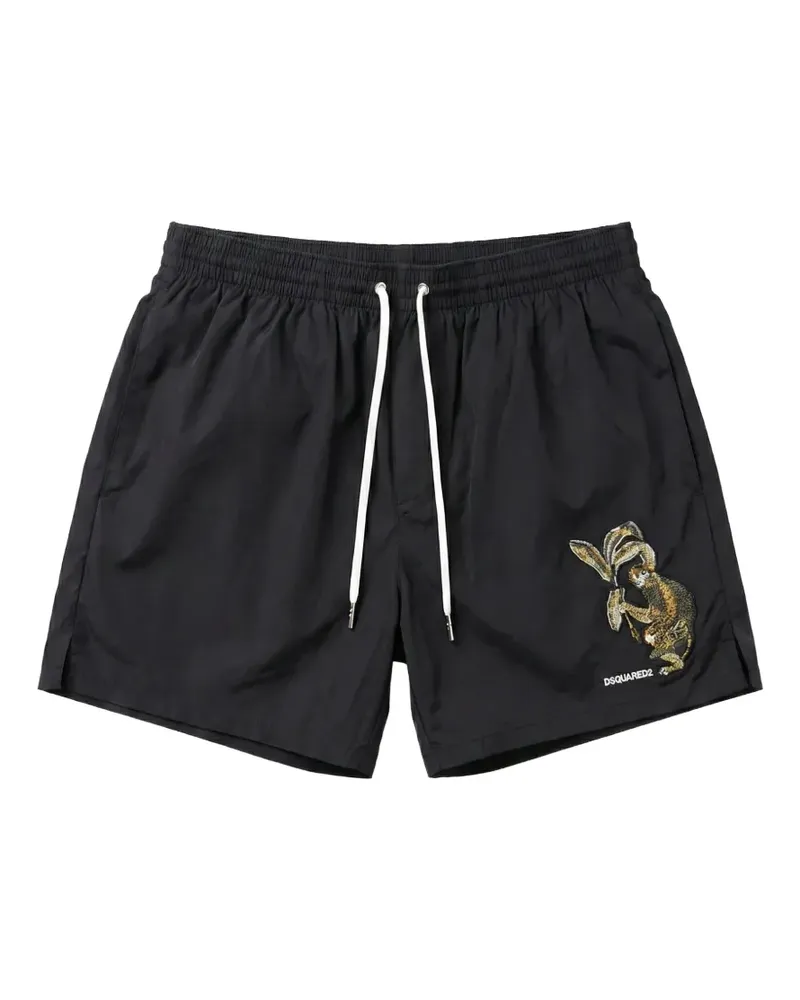 Dsquared2 Chaser logo swim shorts - Schwarz Schwarz