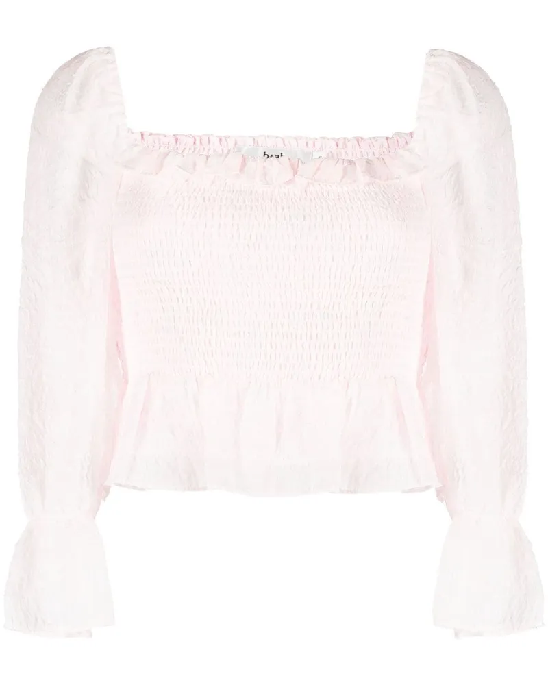 b+ab Bluse mit Blumen-Print - Rosa Rosa