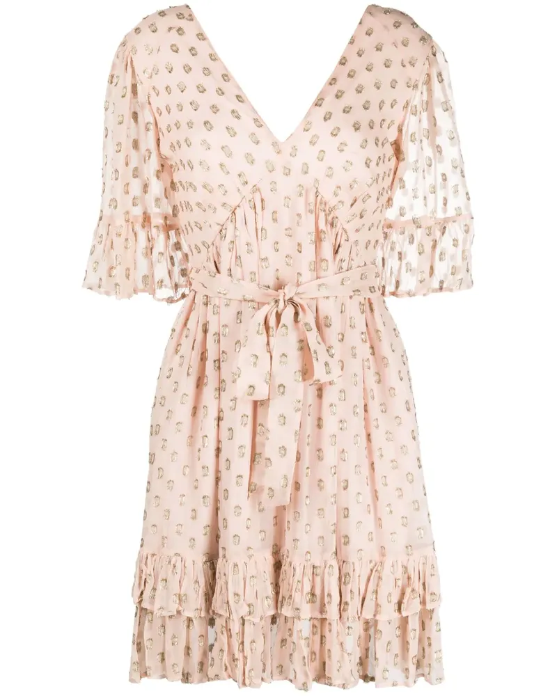 Twin-Set Ausgestelltes Kleid mit grafischem Print - Rosa Rosa