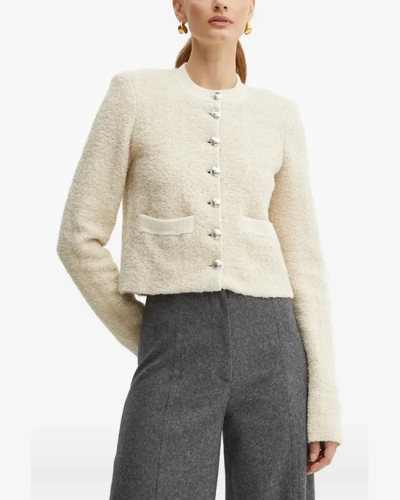 Patrizia Pepe bouclé cardigan - Nude Nude