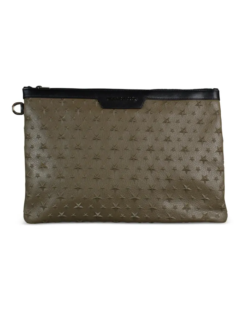Jimmy Choo Inlay Stars Clutch - Braun Braun