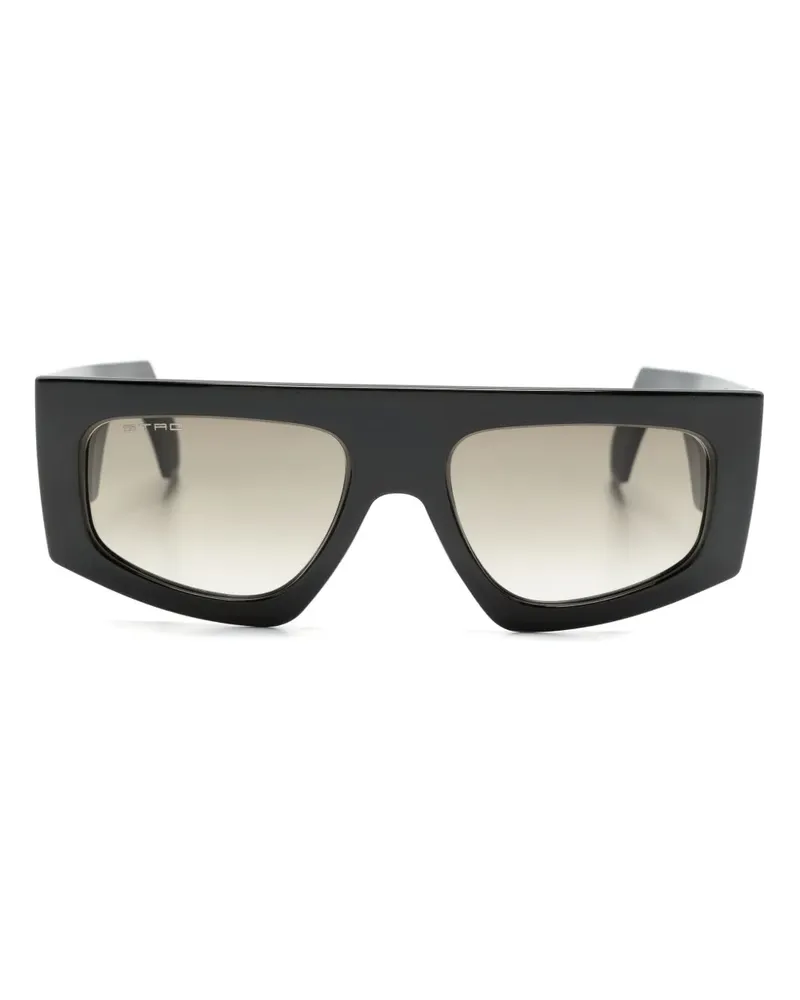 Etro Eckige Pegaso Sonnenbrille - Schwarz Schwarz