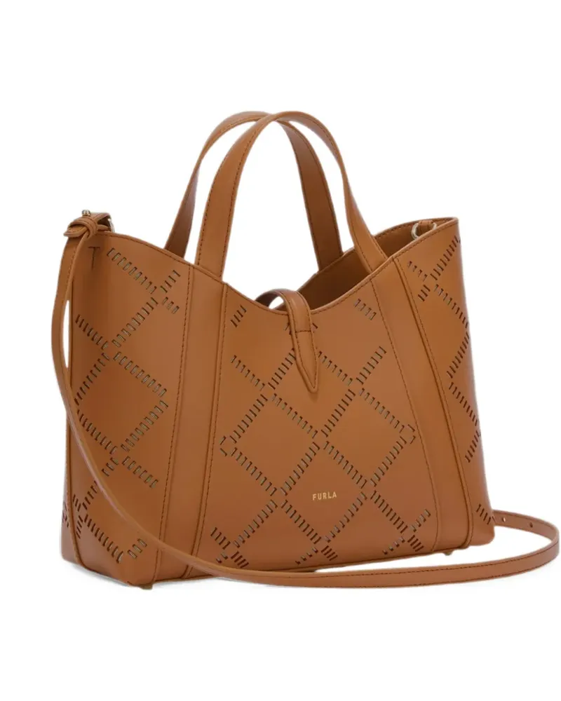 Furla laser-cut shoulder bag - Braun Braun