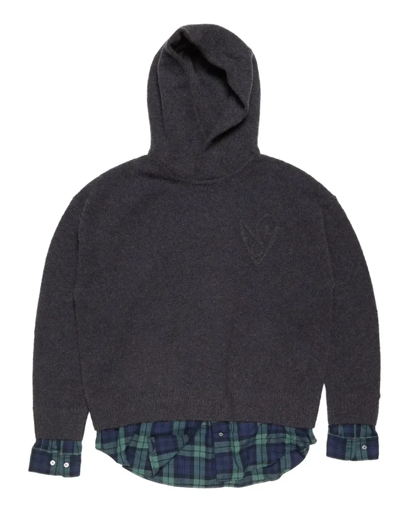 Acne Studios Hoodie mit Logo-Prägung - Grau Grau
