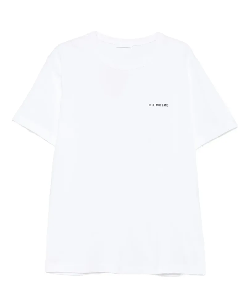 Helmut Lang T-Shirt mit Logo-Print - Weiß Weiß