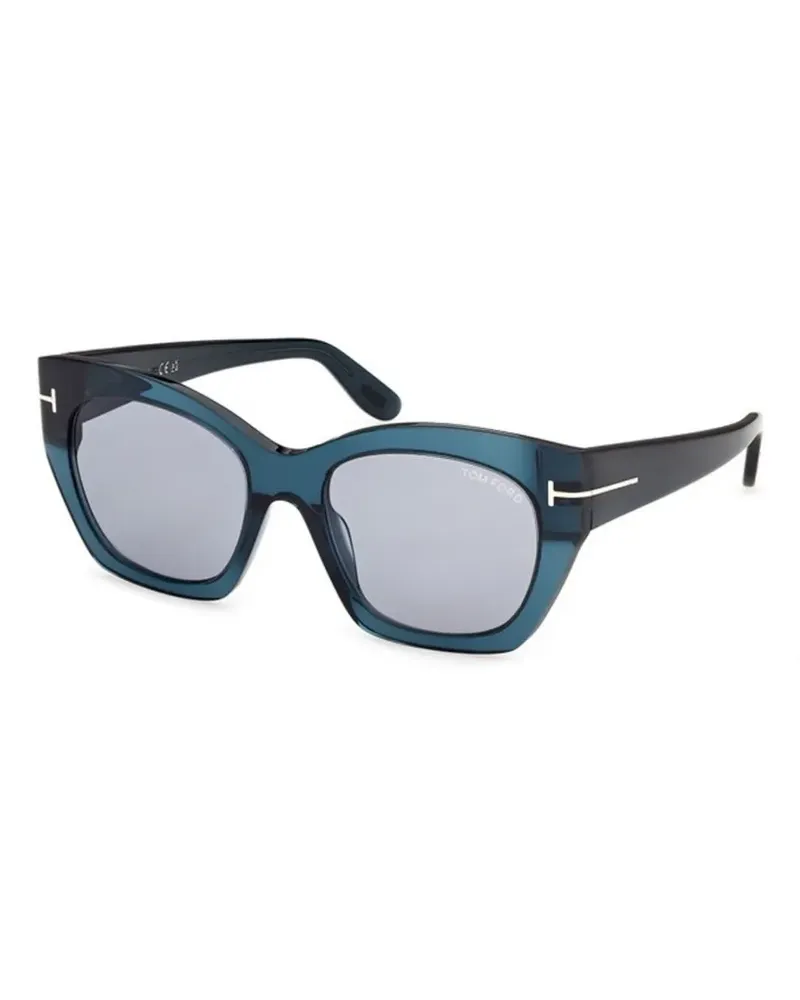 Tom Ford Joni-02 Sonnenbrille mit Butterfly-Gestell - Blau Blau