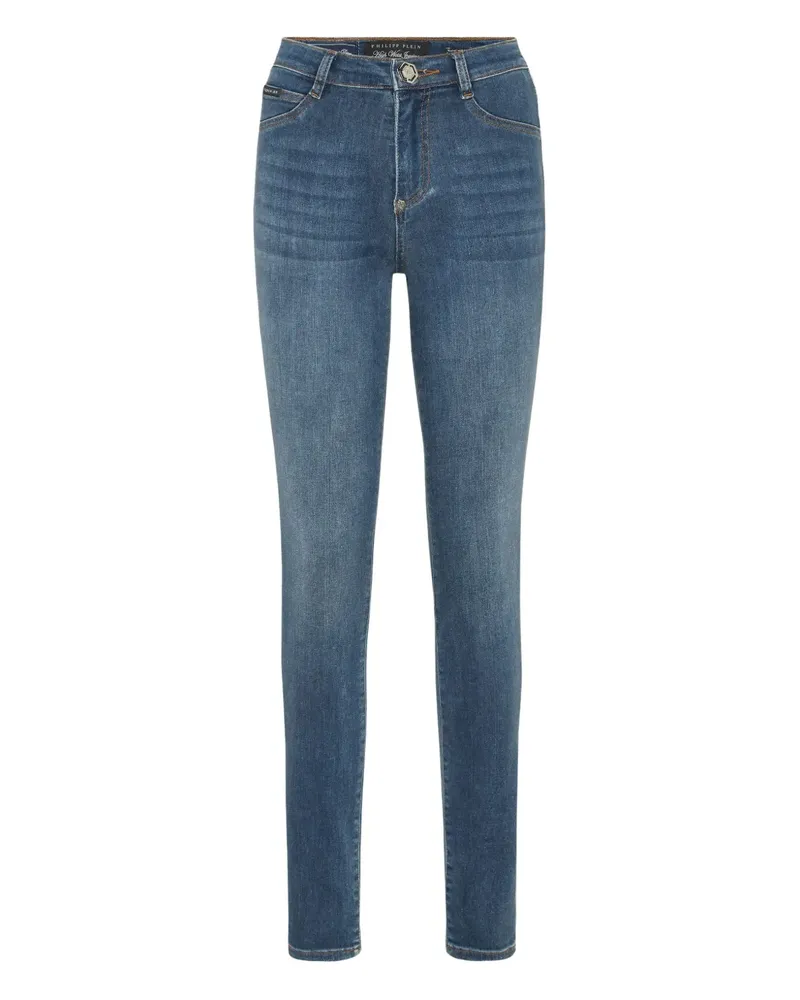 Philipp Plein Skinny-Jeans aus Baumwollstretch - Blau Blau