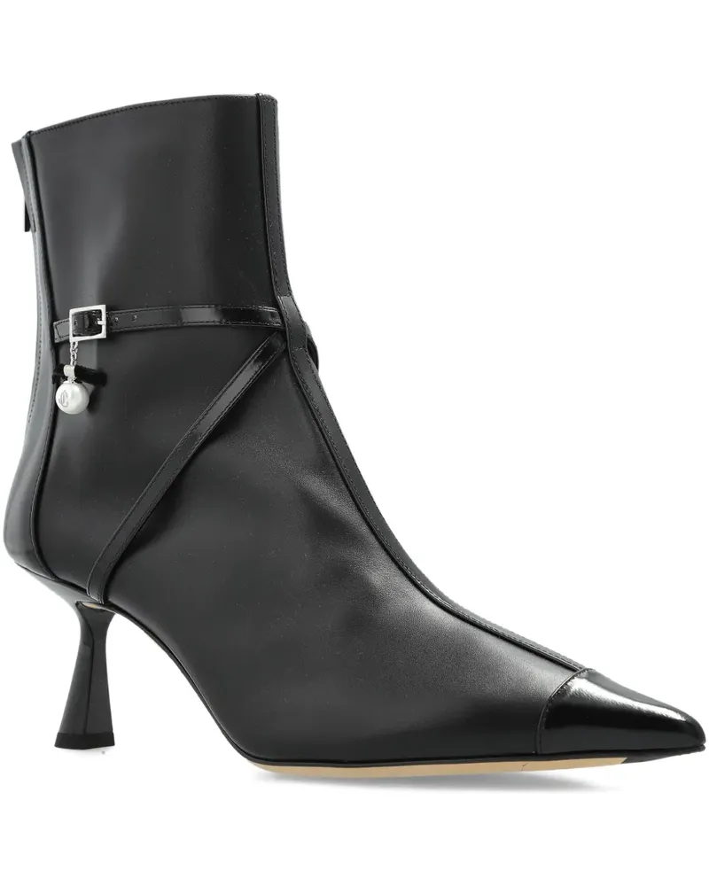Jimmy Choo Stiefel mit Perlen 70mm - Schwarz Schwarz