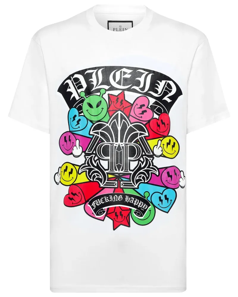 Philipp Plein T-Shirt mit Logo-Print - Weiß Weiß
