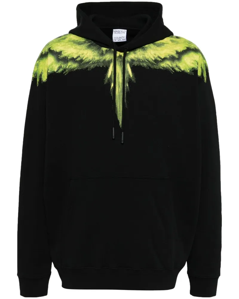 Marcelo Burlon | County of Milan Hoodie mit grafischem Print - Schwarz Schwarz